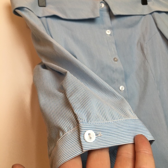 CLN Off Shoulder Button Up Medium - Picture 3 of 6